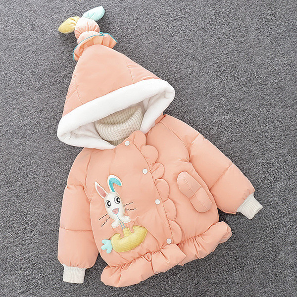 Παιδικό μπουφάν με κουκούλα και τρισδιάστατο στοιχείο