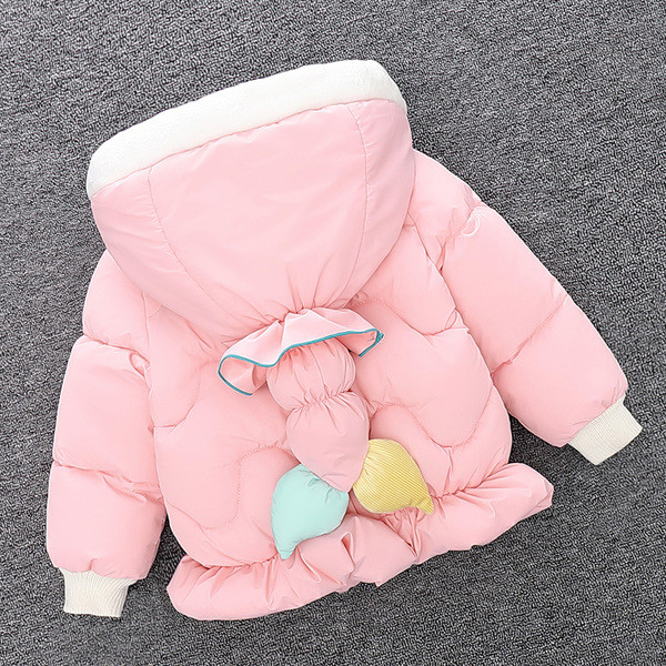 Παιδικό μπουφάν με κουκούλα και τρισδιάστατο στοιχείο