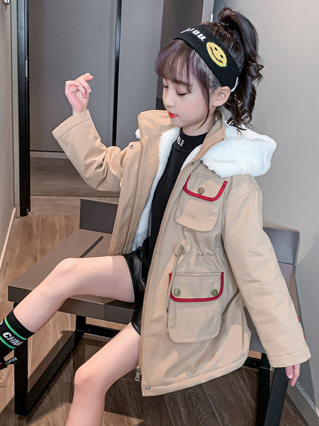 Παιδικό μπουφάν με μαλακή επένδυση και κουκούλα - τύπου πάρκα