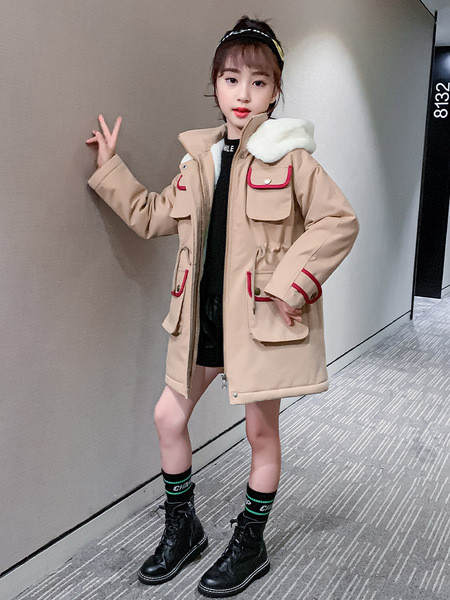 Παιδικό μπουφάν με μαλακή επένδυση και κουκούλα - τύπου πάρκα