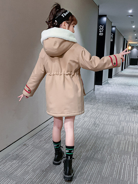 Παιδικό μπουφάν με μαλακή επένδυση και κουκούλα - τύπου πάρκα