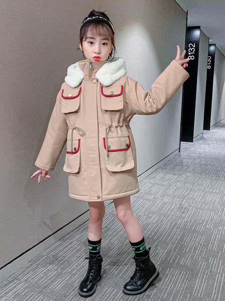 Παιδικό μπουφάν με μαλακή επένδυση και κουκούλα - τύπου πάρκα