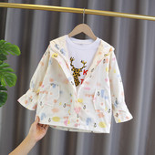 Uus mudel igapäevase kapuutsiga laste jope