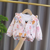 Uus mudel kapuutsiga laste jope tüdrukutele