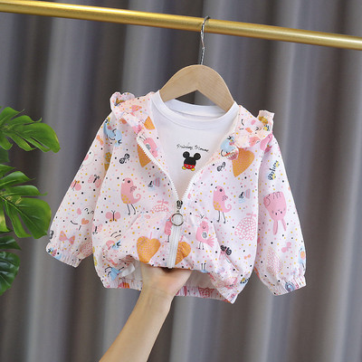 Uus mudel kapuutsiga laste jope tüdrukutele