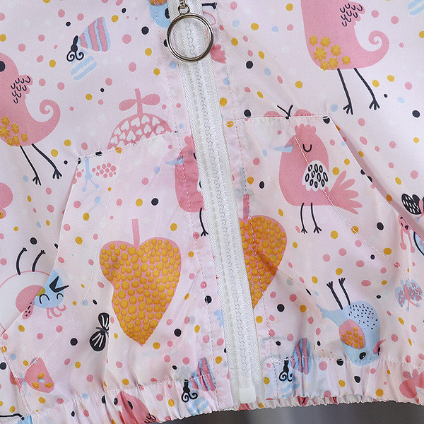 Uus mudel kapuutsiga laste jope tüdrukutele