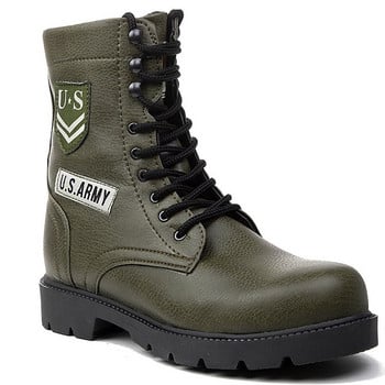 Високи мъжки боти с топъл хастар U.S. ARMY Military Green