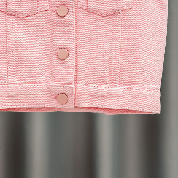 Moderan dječji roza prsluk za djevojčice sa džepovima