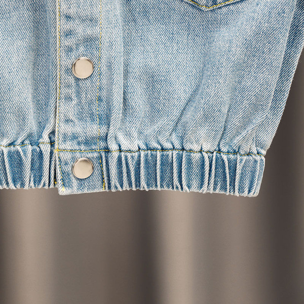 Laste teksavest elastse vöökoha ja taskutega