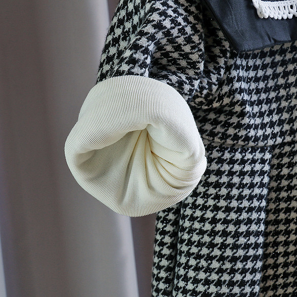 Uut mudelit paelaga laste ruuduline mantel tüdrukutele