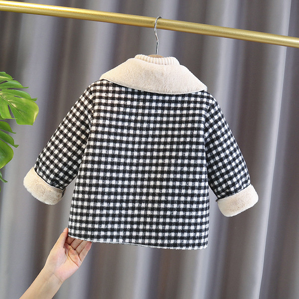 Uut mudelit pehme voodriga lastemantel tüdrukutele