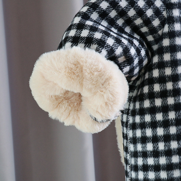 Uut mudelit pehme voodriga lastemantel tüdrukutele