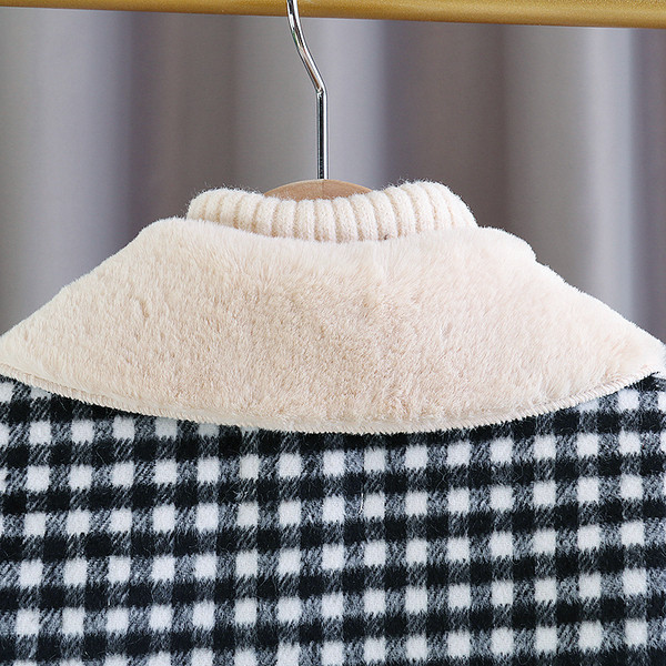 Uut mudelit pehme voodriga lastemantel tüdrukutele