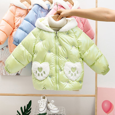 Sulekapuutsiga laste talvejope tüdrukutele