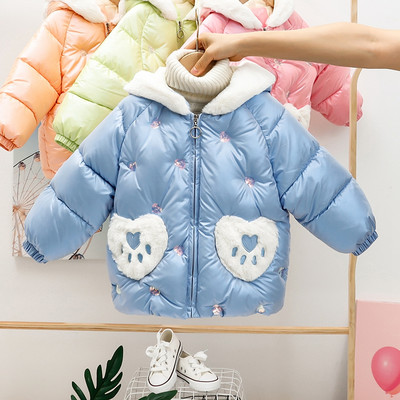 Sulekapuutsiga laste talvejope tüdrukutele