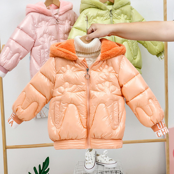 Moodne sulekapuutsiga talvine lastejope tüdrukutele