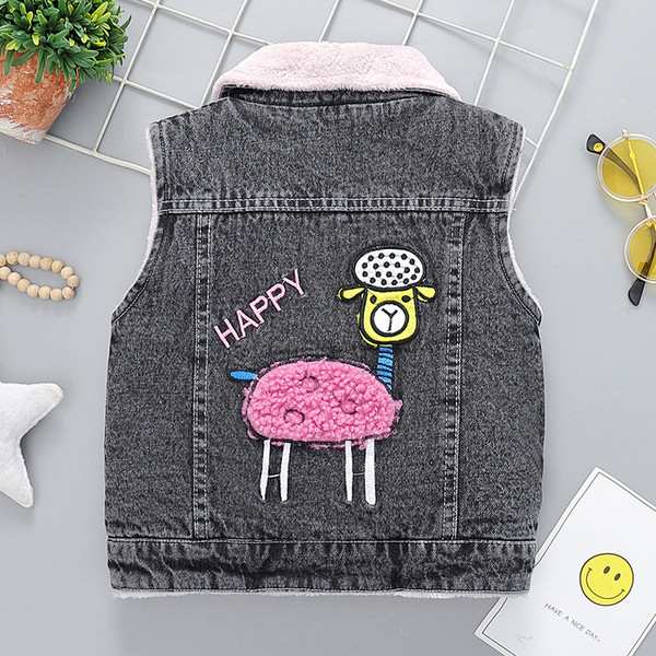 Dnevni dječji prsluk za djevojčice od trapera