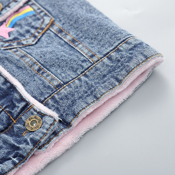 Dnevni dječji prsluk za djevojčice od trapera