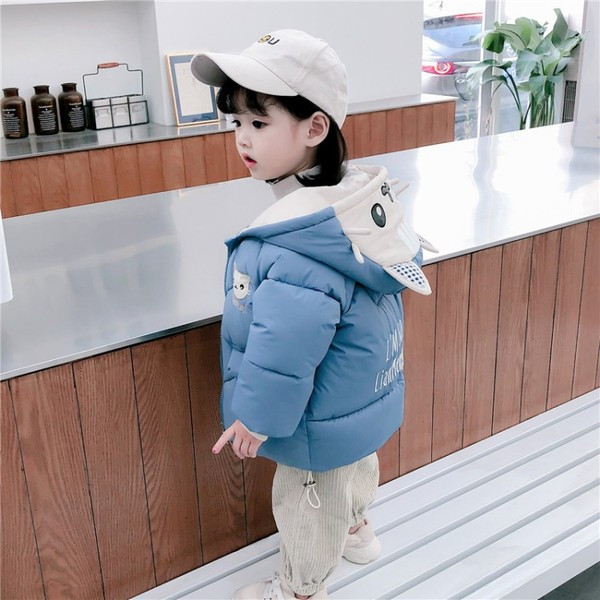 Dječja jakna za djevojčice s vezom i kapuljačom