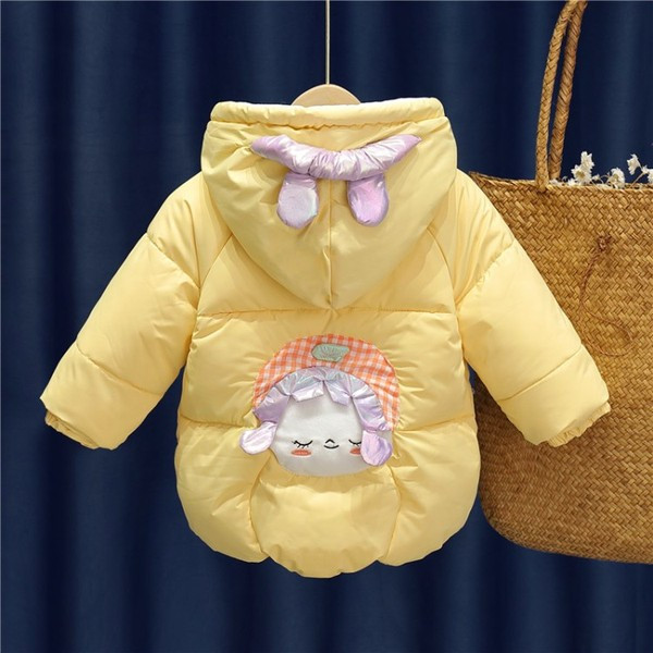 Novi model dječje toplije za djevojčice s kapuljačom i šalom