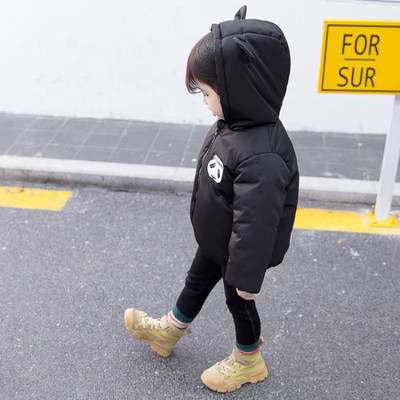 Παιδικό καθημερινό μπουφάν με κουκούλα και απλικέ