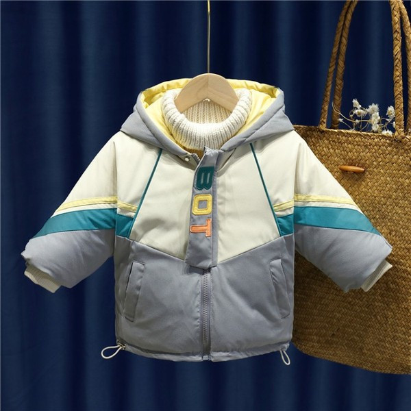 Ikdienas bērnu sildītājs zēniem ar kapuci