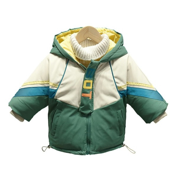 Ikdienas bērnu sildītājs zēniem ar kapuci