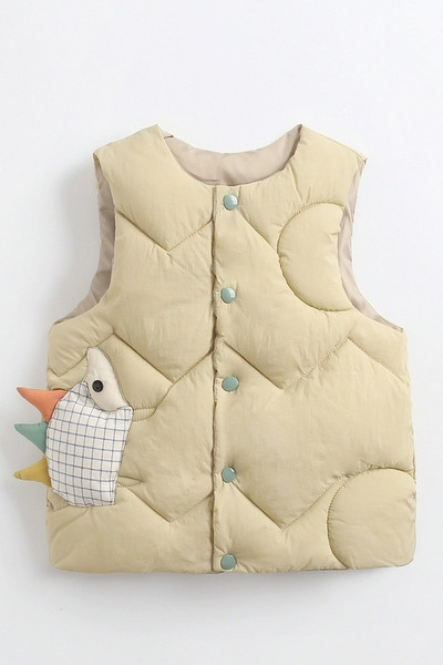 Dječji prsluk za djevojčice i dječake s gumbima i 3D elementom