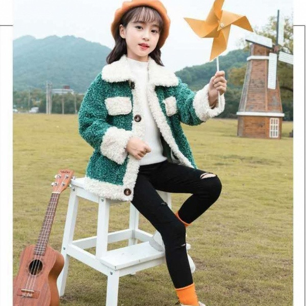 Dječja jakna za djevojčice na gumbe