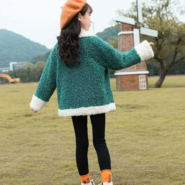 Dječja jakna za djevojčice na gumbe