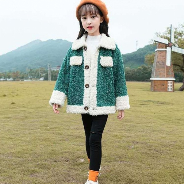 Dječja jakna za djevojčice na gumbe