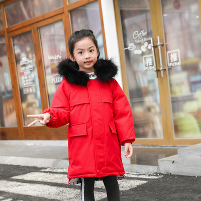 Μακρύ παιδικό μπουφάν διπλής όψης για κορίτσια και αγόρια - με κουκούλα