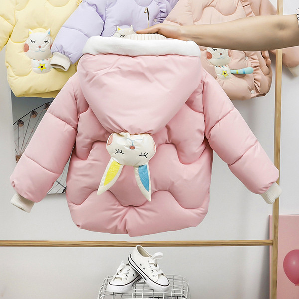 Zimska dječja jakna za djevojčice sa kopčanjem sa strane