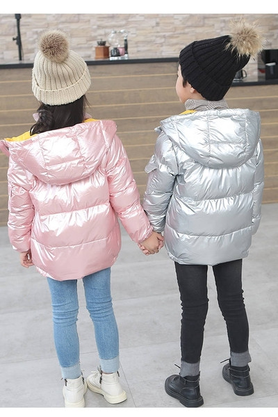 Παιδικό μπουφάν για κορίτσια και αγόρια με φερμουάρ και κουκούλα