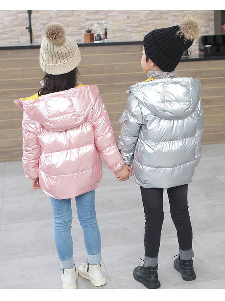 Παιδικό μπουφάν για κορίτσια και αγόρια με φερμουάρ και κουκούλα