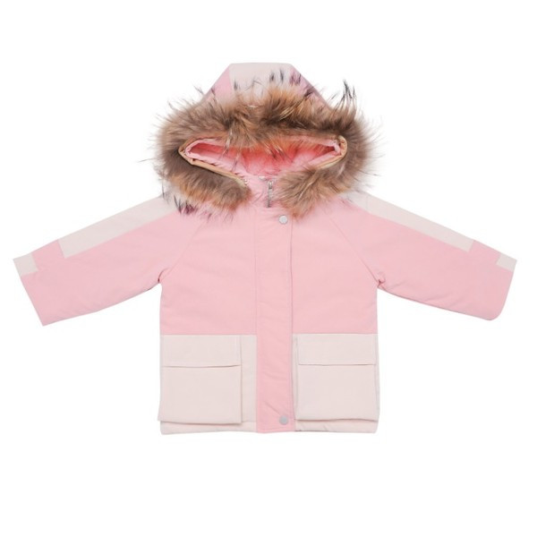 Dječja ležerna jakna s kapuljačom i paperjem za djevojčice