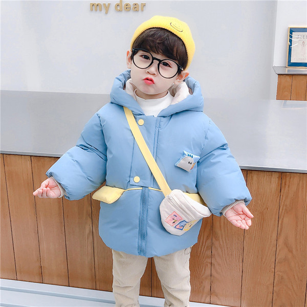 Dječja jakna za dječake s kapuljačom i gumbima