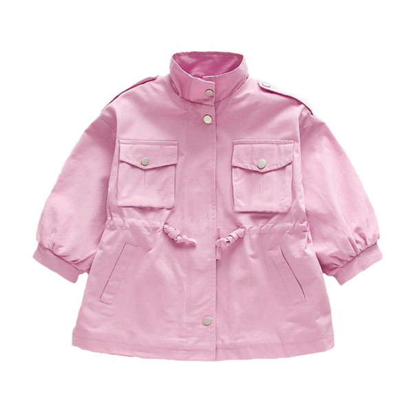 Aktuelna dječja jakna na gumbe za djevojčice