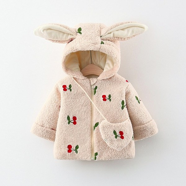 Moderna dječja puhasta jakna s kapuljačom i vezom