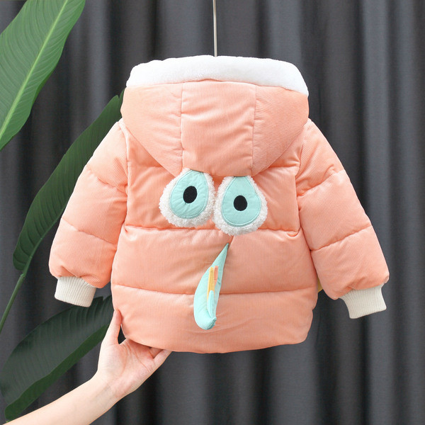 Νέο μοντέλο παιδικό χειμερινό μπουφάν για κορίτσια με κούκούλα μρ γούνα