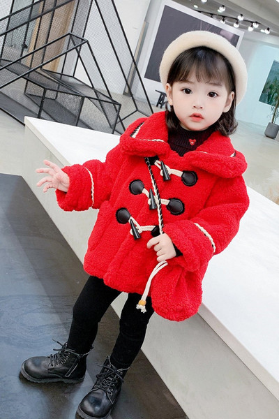 Dječja jakna za djevojčice s gumbima