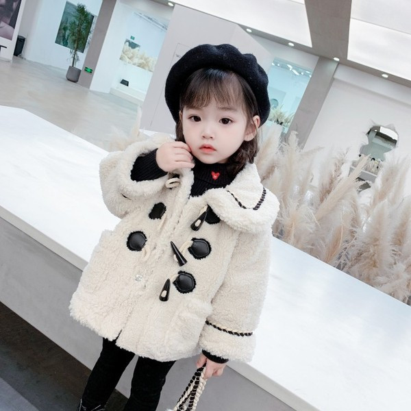 Dječja jakna za djevojčice s gumbima