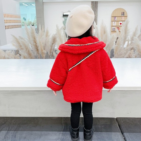 Dječja jakna za djevojčice s gumbima