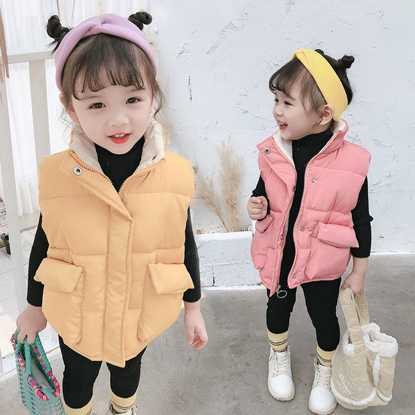 Καθημερινό γιλέκο για παιδιά με κουμπιά - για κορίτσια