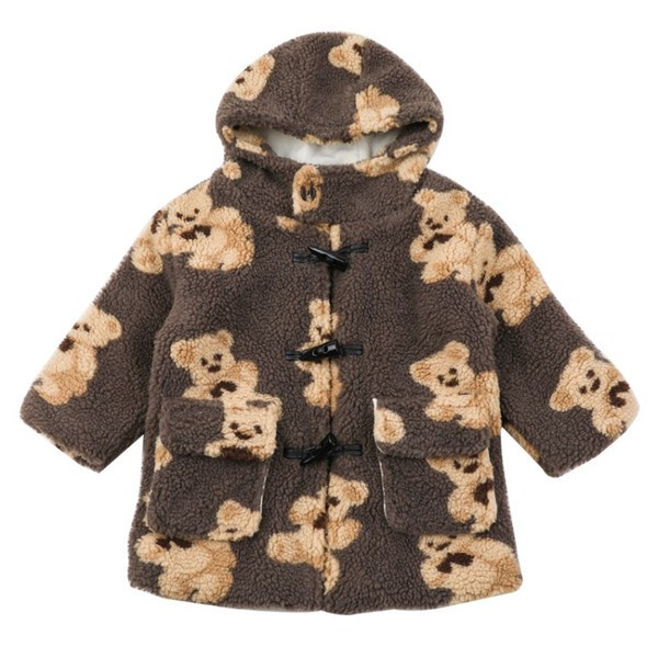 Igapäevane nööpide ja taskutega laste pikk jope