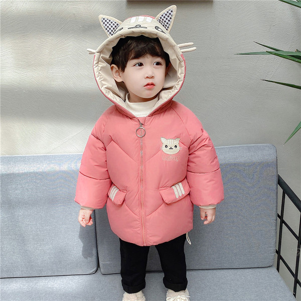 Παιδικό μπουφάν για αγόρια με τρισδιάστατο στοιχείο στην κουκούλα