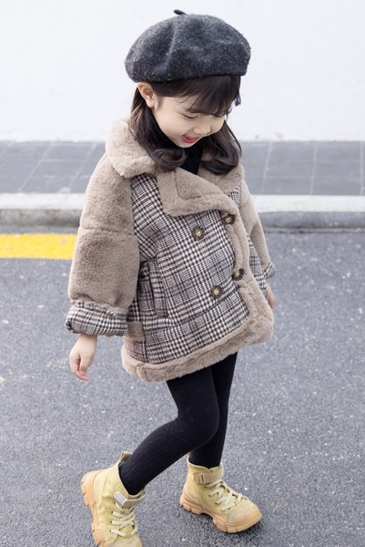 Novi model dječje jakne na gumbe za djevojčice