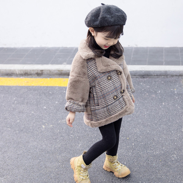 Novi model dječje jakne na gumbe za djevojčice