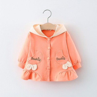 Uus mudel kapuutsiga lastemantel tüdrukutele