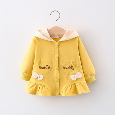 Uus mudel kapuutsiga lastemantel tüdrukutele